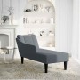 Chaise longue con reposabrazos derecho terciopelo gris claro by , Daybeds - Ref: Foro24-4009793, Price: 116,51 €, Discount: %