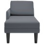 Tumbona con almohada reposabrazo derecho terciopelo gris oscuro by , Daybeds - Ref: Foro24-4009808, Price: 112,93 €, Discount: %