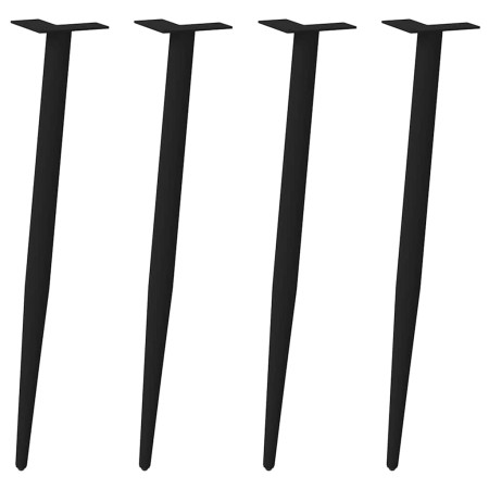Patas para mesa de centro cónicas 4 uds acero negro 72-73 cm by , Table legs - Ref: Foro24-4012516, Price: 60,33 €, Discount: %