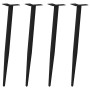 Patas para mesa de centro cónicas 4 uds acero negro 72-73 cm by , Table legs - Ref: Foro24-4012516, Price: 60,33 €, Discount: %
