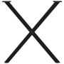 Patas para mesa de comedor en forma de X 2 uds acero negro by , Table legs - Ref: Foro24-4012916, Price: 52,07 €, Discount: %