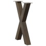 Patas para mesa comedor forma X 2uds acero natural 60x(72-73)cm de , Patas para mesas - Ref: Foro24-4012975, Precio: 107,29 €...