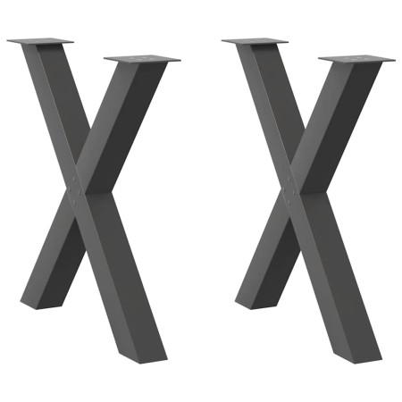 Patas para mesa de comedor en forma de X 2 uds antracita acero von , Tischbeine - Ref: Foro24-4012982, Preis: 133,75 €, Rabat...