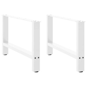 Patas de mesa de centro acero blanco 2 uds 70x(42-43) cm von , Tischbeine - Ref: Foro24-4013289, Preis: 70,13 €, Rabatt: %