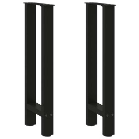 Patas de mesa de centro acero negro 2 uds 38x(72-73) cm de , Patas para mesas - Ref: Foro24-4013296, Precio: 81,81 €, Descuen...