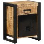 Mesita de noche madera maciza de mango 40x30x50 cm by , Nightstands - Ref: Foro24-4013559, Price: 117,19 €, Discount: %