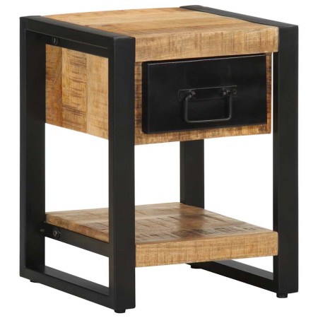 Mesita de noche madera maciza de mango 35x34x45 cm de , Mesitas de noche - Ref: Foro24-4013567, Precio: 104,63 €, Descuento: %
