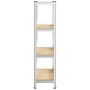Estantería de acero y MDF 80x40x160 cm plateado von , Industrieregale - Ref: Foro24-4016932, Preis: 40,31 €, Rabatt: %