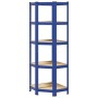 Estantería esquina 5 niveles madera contrachapada y acero azul von , Industrieregale - Ref: Foro24-4016945, Preis: 52,09 €, R...