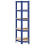 Estantería esquina 5 niveles madera contrachapada y acero azul von , Industrieregale - Ref: Foro24-4016945, Preis: 52,09 €, R...