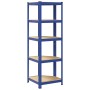 Estantería esquina 5 niveles madera contrachapada y acero azul von , Industrieregale - Ref: Foro24-4016945, Preis: 52,09 €, R...