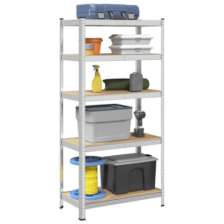Estantería resistente 5 niveles madera de ingeniería y acero by , Industrial shelving - Ref: Foro24-4016958, Price: 56,89 €, ...