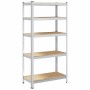 Estantería resistente 5 niveles madera de ingeniería y acero by , Industrial shelving - Ref: Foro24-4016958, Price: 56,89 €, ...