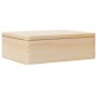 Caja de madera con tapa madera maciza de pino 40x30x13 cm von , Aufbewahrungskörbe - Ref: Foro24-4017389, Preis: 43,27 €, Rab...