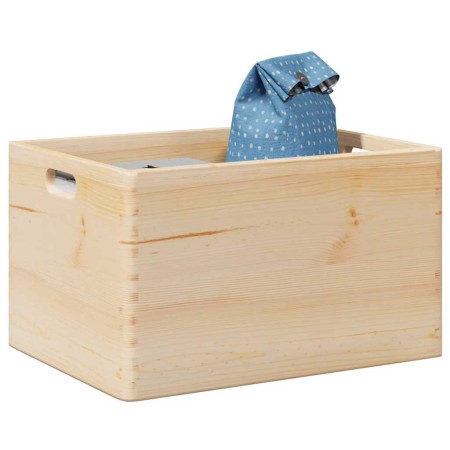 Caja de madera con asas madera maciza pino 40x30x23 cm von , Aufbewahrungskörbe - Ref: Foro24-4017394, Preis: 39,85 €, Rabatt: %