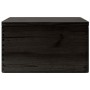 Caja de madera con tapa madera maciza de pino negra 40x30x23 cm von , Aufbewahrungskörbe - Ref: Foro24-4017396, Preis: 54,41 ...