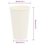Tazas de café de papel 1000 uds 16oz 400ml blanco by , Disposable cups - Ref: Foro24-4102793, Price: 98,89 €, Discount: %