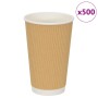 Tazas de café de papel 500 uds 16oz 400ml marrón von , Einwegbecher - Ref: Foro24-4102801, Preis: 81,65 €, Rabatt: %