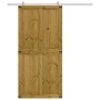 Puerta de granero CORONA madera maciza pino 100x210 cm von , Türen - Ref: Foro24-4103418, Preis: 244,35 €, Rabatt: %