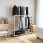 Perchero con estantes y ruedas 90x35x155 cm bambú von , Kommoden-Organizer und Bar-Kleiderbügel - Ref: Foro24-4008916, Preis:...
