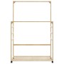 Perchero con estantes y ruedas 90x35x155 cm bambú von , Kommoden-Organizer und Bar-Kleiderbügel - Ref: Foro24-4008916, Preis:...