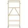 Perchero con estantes y ruedas 90x40x179,5 cm bambú by , Dresser Organizers and Bar Hangers - Ref: Foro24-4008921, Price: 71,...