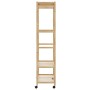 Perchero con estantes y ruedas 90x40x179,5 cm bambú by , Dresser Organizers and Bar Hangers - Ref: Foro24-4008921, Price: 71,...