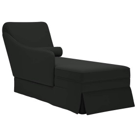 Chaise longue respaldo reposabrazos derecho terciopelo negro by , Daybeds - Ref: Foro24-4009787, Price: 105,39 €, Discount: %