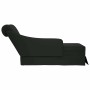 Chaise longue respaldo reposabrazos derecho terciopelo negro by , Daybeds - Ref: Foro24-4009787, Price: 102,77 €, Discount: %