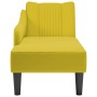 Chaise longue con reposabrazos derecho terciopelo amarillo by , Daybeds - Ref: Foro24-4009798, Price: 141,17 €, Discount: %