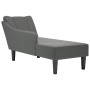 Chaise longue con reposabrazos derecho tela gris oscuro by , Daybeds - Ref: Foro24-4009801, Price: 115,17 €, Discount: %