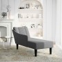 Chaise longue con reposabrazos derecho tela gris oscuro by , Daybeds - Ref: Foro24-4009801, Price: 115,17 €, Discount: %