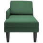 Chaise longue con cojín de tela de pana verde jungla by , Daybeds - Ref: Foro24-4009820, Price: 122,23 €, Discount: %
