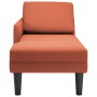 Chaise longue con cojín de tela de pana rojo y naranja von , Tagesbetten - Ref: Foro24-4009822, Preis: 122,23 €, Rabatt: %