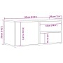 Mueble de TV madera ingeniería madera envejecida 80x34x35,5 cm von , TV-Möbel - Ref: Foro24-856010, Preis: 76,05 €, Rabatt: %