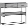 Mesa consola madera de ingeniería gris Sonoma 90x35x80 cm de , Mesas auxiliares - Ref: Foro24-849177, Precio: 74,52 €