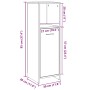 Armario de baño madera contrachapada envejecida 30x30x95 cm von , Badezimmermöbel - Ref: Foro24-856033, Preis: 53,43 €, Rabat...