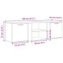 Mueble de TV madera de ingeniería roble artesanal 120x34x37 cm von , TV-Möbel - Ref: Foro24-855975, Preis: 79,81 €, Rabatt: %