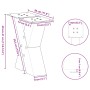 Patas de mesa de centro forma X 2uds acero negro 30x(30-31) cm by , Table legs - Ref: Foro24-4012928, Price: 68,17 €, Discoun...