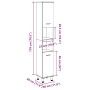 Mueble de baño madera de ingeniería roble artisan 30x30x179 cm von , Badezimmermöbel - Ref: Foro24-856141, Preis: 99,83 €, Ra...