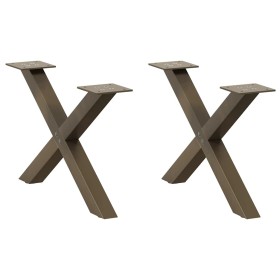 Patas de mesa centro forma X 2uds acero natural 50x(30-31) cm by , Table legs - Ref: Foro24-4012879, Price: 48,65 €, Discount: %