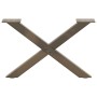 Patas de mesa centro forma X 2uds acero natural 50x(30-31) cm de , Patas para mesas - Ref: Foro24-4012879, Precio: 45,79 €, D...