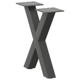 Patas de mesa centro forma X 2uds acero antracita 30x(30-31) cm by , Table legs - Ref: Foro24-4012870, Price: 43,63 €, Discou...
