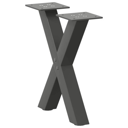 Patas de mesa centro forma X 2uds acero antracita 30x(30-31) cm by , Table legs - Ref: Foro24-4012870, Price: 43,63 €, Discou...