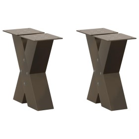 Patas de mesa centro forma X 2uds acero natural 40x(30-31) cm von , Tischbeine - Ref: Foro24-4012935, Preis: 78,05 €, Rabatt: %