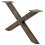Patas de mesa centro forma X 2uds acero natural 70x(30-31) cm de , Patas para mesas - Ref: Foro24-4012887, Precio: 52,89 €, D...