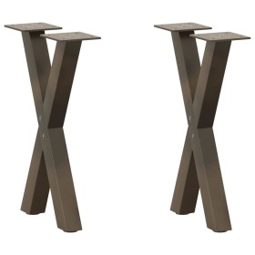 Patas de mesa centro forma X 2uds acero natural 28x(42-43) cm von , Tischbeine - Ref: Foro24-4012891, Preis: 50,92 €, Rabatt: %