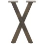 Patas de mesa centro forma X 2uds acero natural 28x(42-43) cm by , Table legs - Ref: Foro24-4012891, Price: 54,66 €, Discount: %