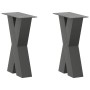 Patas para mesa de centro en forma de X 2 uds antracita acero von , Tischbeine - Ref: Foro24-4012954, Preis: 76,17 €, Rabatt: %