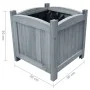 Gartenbeete 2 Stück aus massivem Tannenholz 30x30x30 cm von vidaXL, Töpfe und Pflanzgefäße - Ref: Foro24-310041, Preis: 48,10...